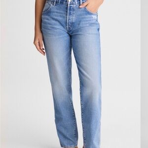 Madewell Dean easy straight Classic Blue Women's Jeans with button fly